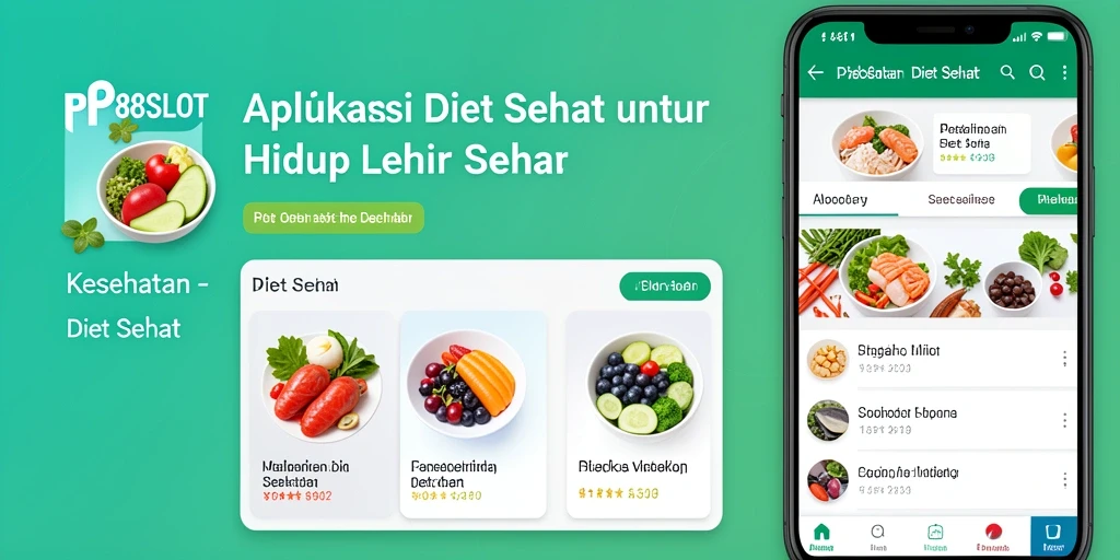 Tampilan antarmuka aplikasi PP88SLOT untuk diet sehat yang menarik.