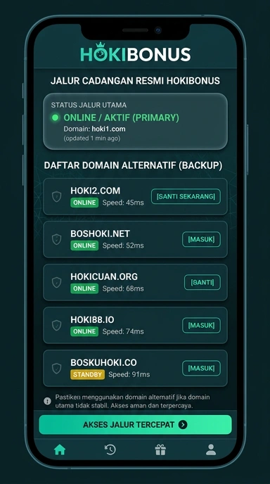 Tampilan link alternatif hokibonus